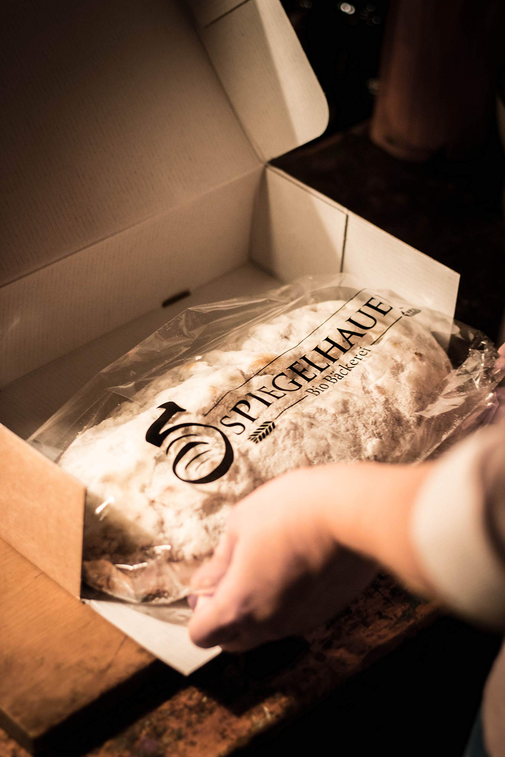 Bio Dinkelvollkornstollen 1 kg, Vollkorn Christstollen, ohne Palmöl