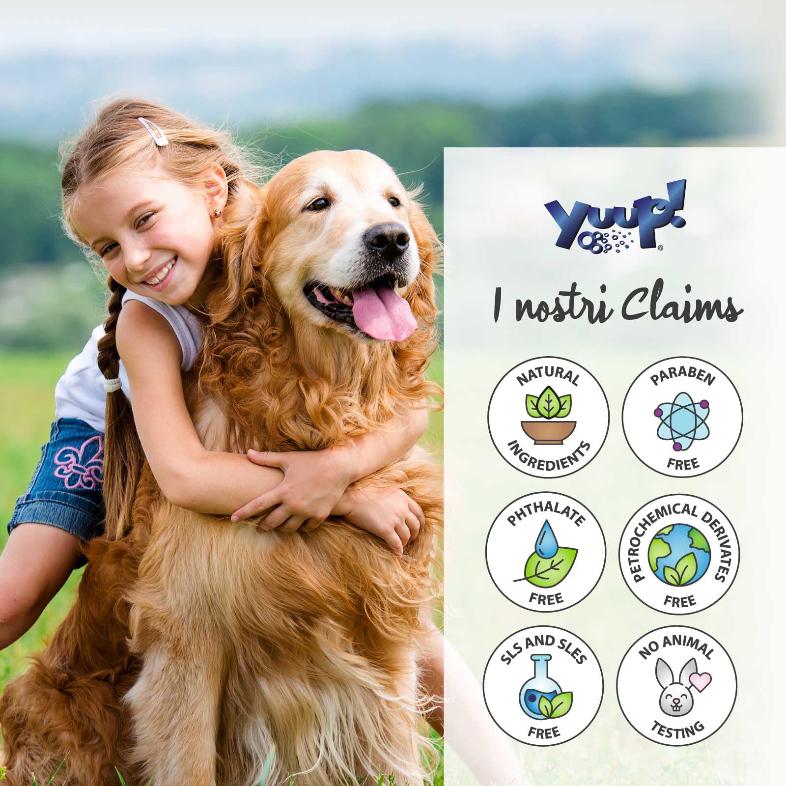 YUUP! - KIT INSETTO REPELLENZA | Shampoo e Spray al Tea Tree Oil e Olio di Neem e Balsamo districante, kit per cani e gatti ad azione insetto repellente naturale