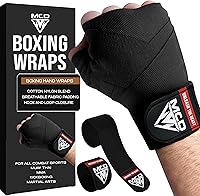 MCD Boxing Hand Wraps 180" 4.5m for Men & Women - Muay Thai, MMA, Boxing Gloves Wrist Wraps with Thumb Loop