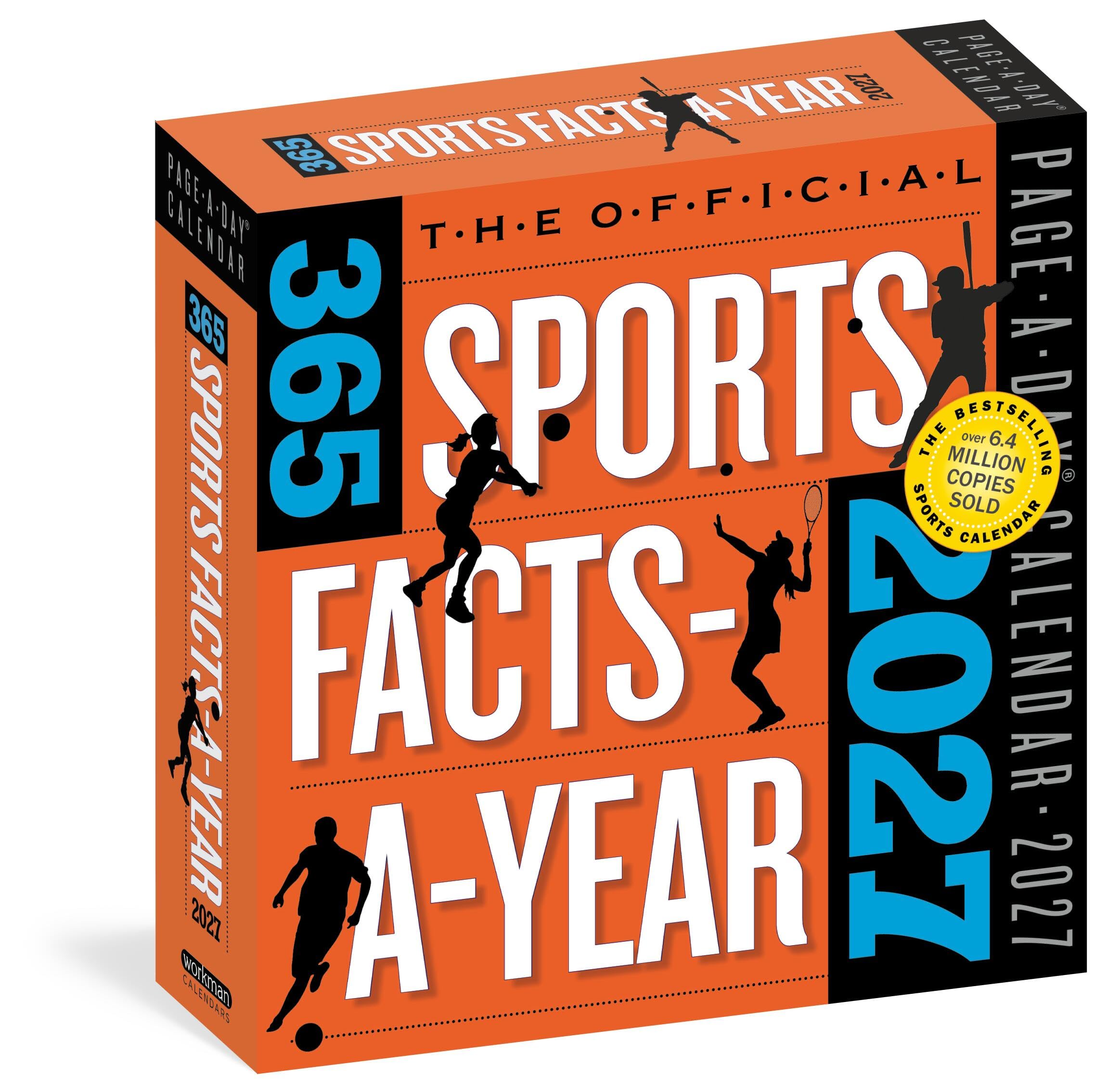 Official 365 Sports Facts-A-Year Page-A-Day® Calendar 2027: Trivia, Record-Breaking Facts, Come From Behind Wins & Quotes