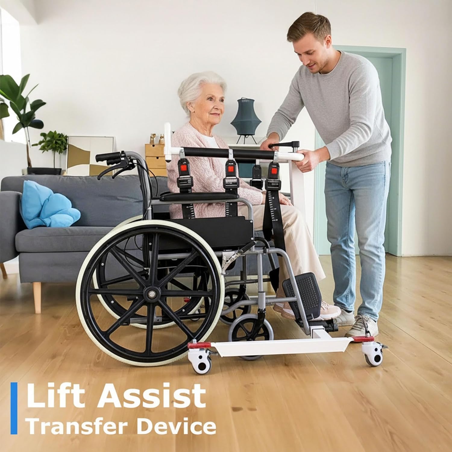 patient lift transfer chair, transfer chairs for seniors, transfer wheelchair to car device, sit to stand lift aid,shower lift aids for elderly, lift assit chair for elderly and disabled white