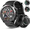 Reloj inteligente militar para hombres, recibe llamadas, pantalla HD de 1.39", fitness 30 días, IPX7, negro | Monitor de frecuencia cardíaca y sueño, más de 110 modos deportivos, resistente al agua, compatible con Android/iPhone, rastreador de actividad para uso diario 1