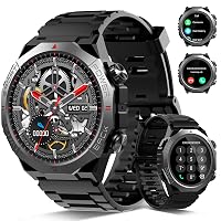 Smartwatch Uomo Militare, 1.39" Orologio Smart watch con Chiamate Bluetooth