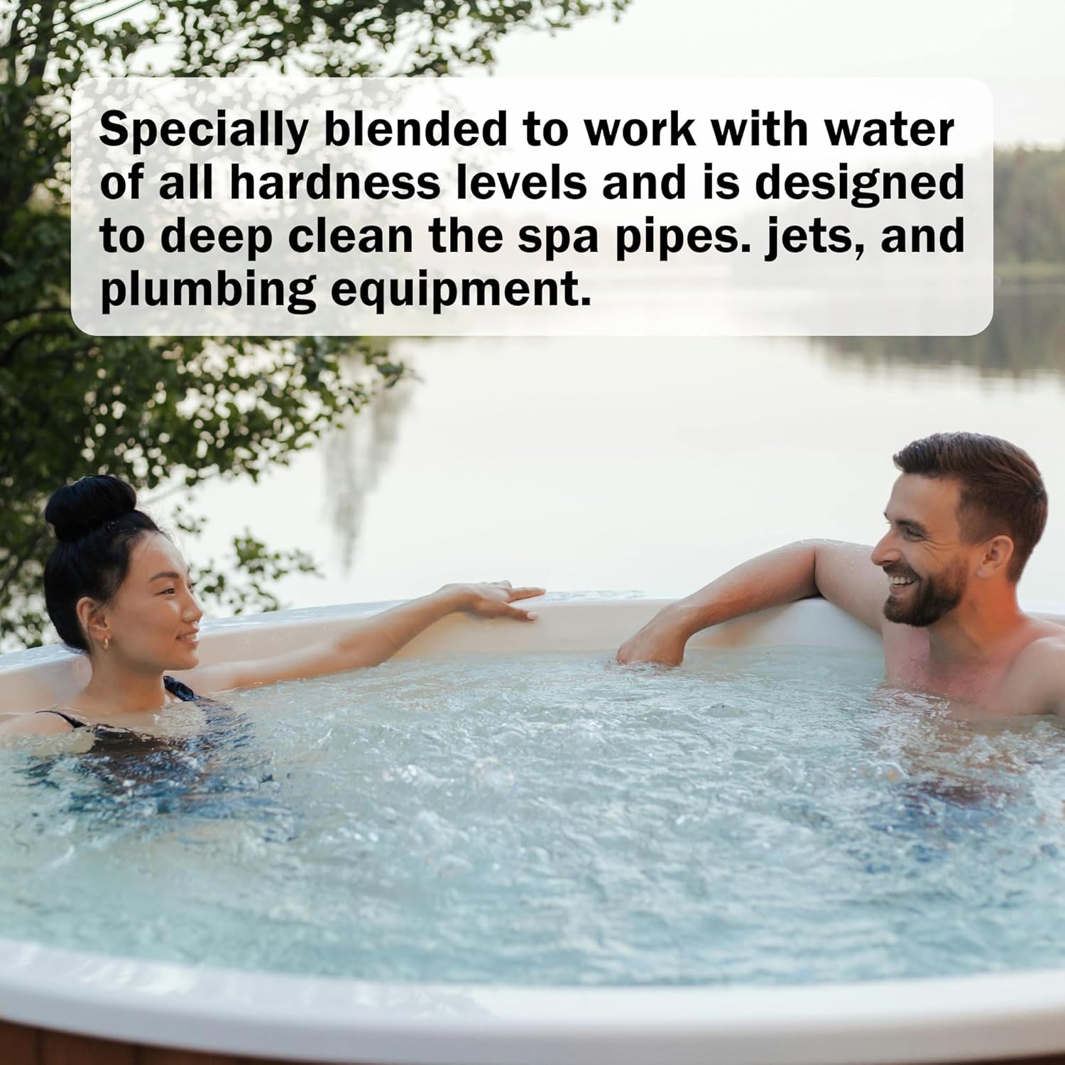 Silk Balance Clean Start Spa Cleaner for Hot Tub - 8 Fl. Oz. Low Foaming Hot Tub Cleaner - Cleans Pipe, Jets, & Plumbing Line - 30 Minute Flush - Fresh, Clean Scent - Bundle with a Scrub Brush