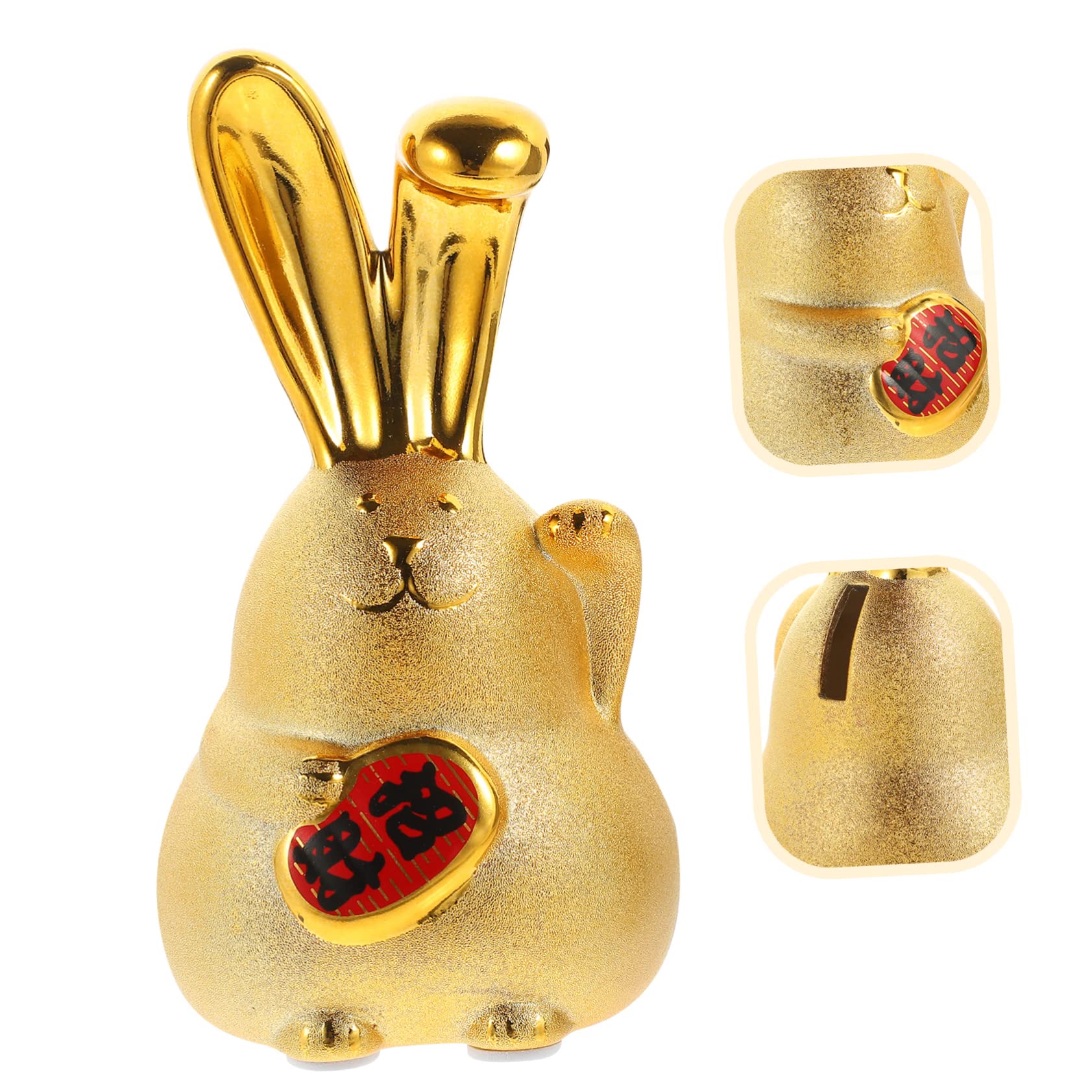 VICASKY 3pièces Forme De Lapin Doré à Décorative pour Adultes pour Et Accessoire De Bureau Et