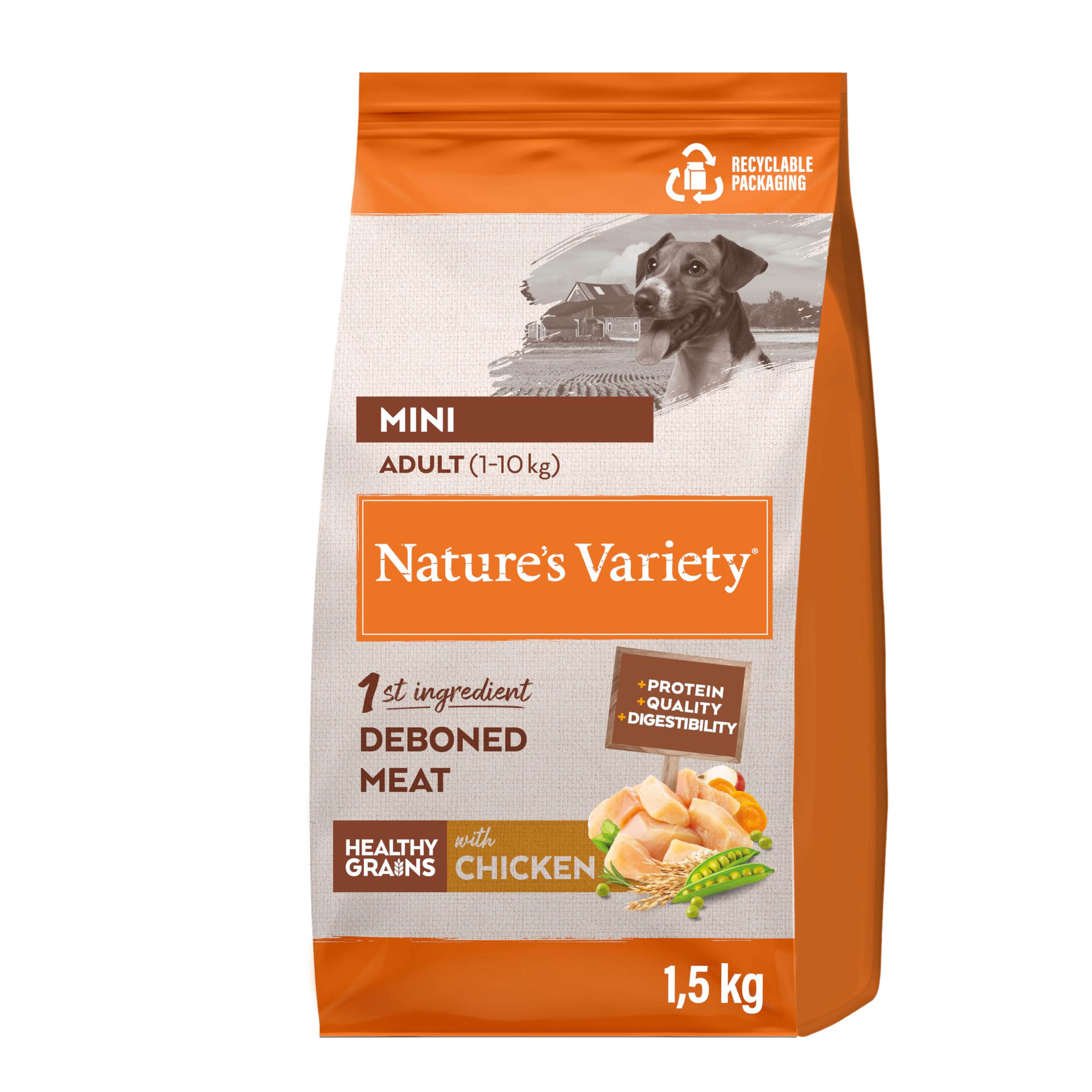 Nature's Variety | Trockenfutter für Mini-Hunde | Huhn | 1,5 kg