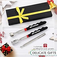 Vista 7 de Juego de 4 herramientas magnéticas, regalos para hombres, rellenos de calcetines de Navidad, imán telescópico con luz LED, herramienta magnética