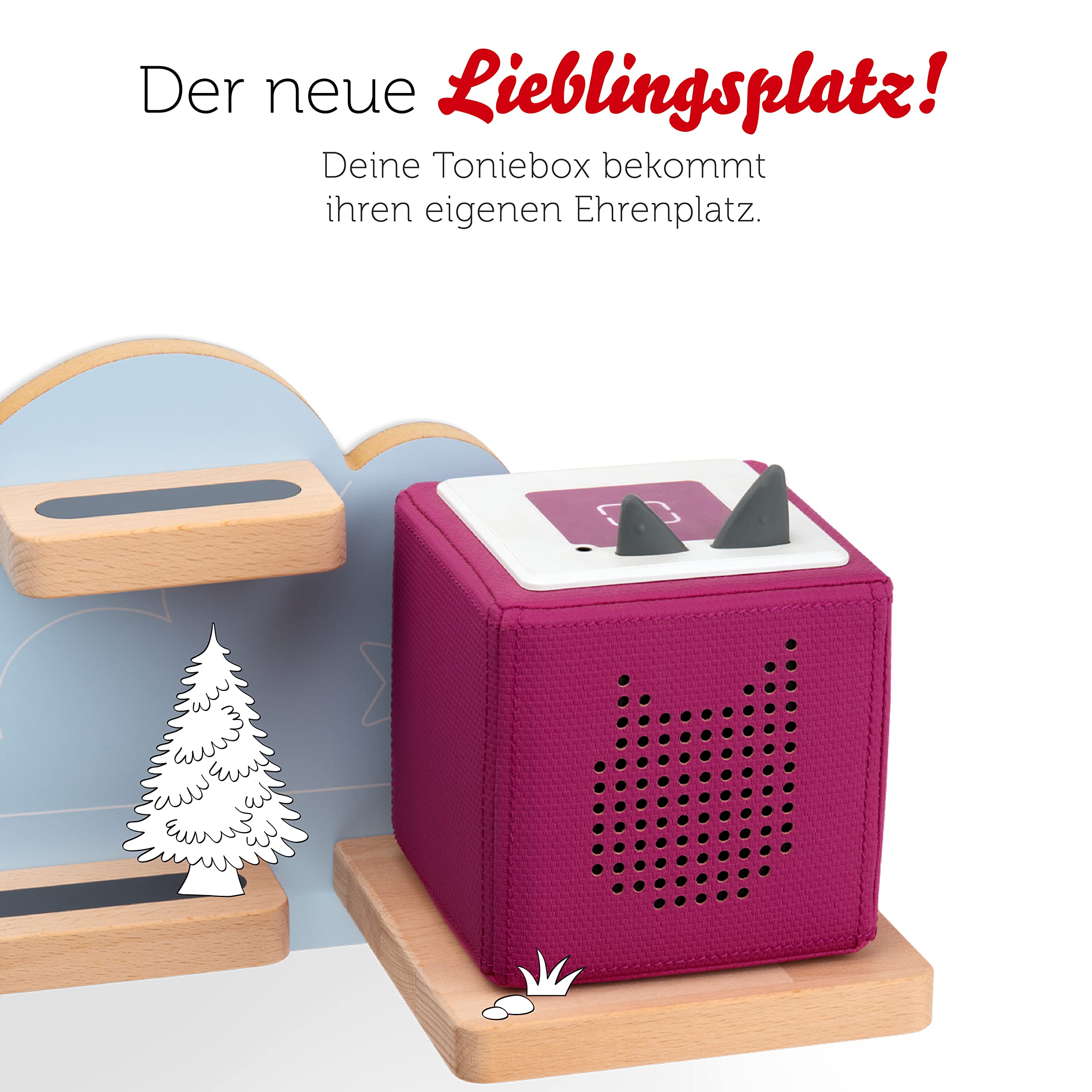 Tonies Regal Auf zum magischen Berg, Regal für Toniebox und Figuren