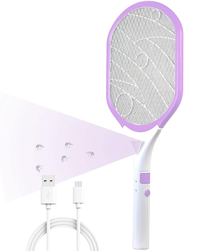 Weird Wolf Mosquito Racket Bat with Lithium Battery 