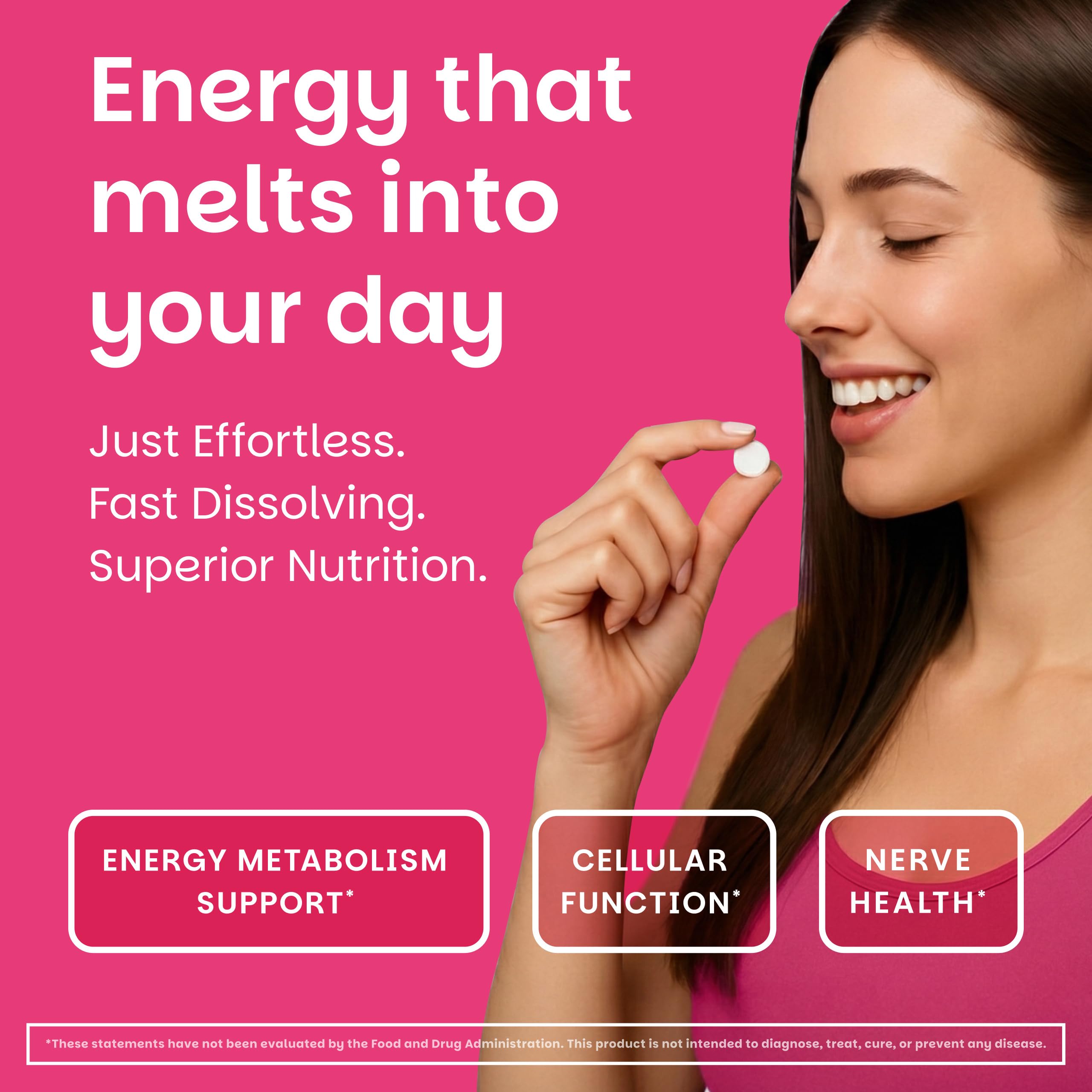 EZ Melts Dissolvable Vitamin B1 25 mg, Sugar-Free, 45-Day Supply — Amazon image 2