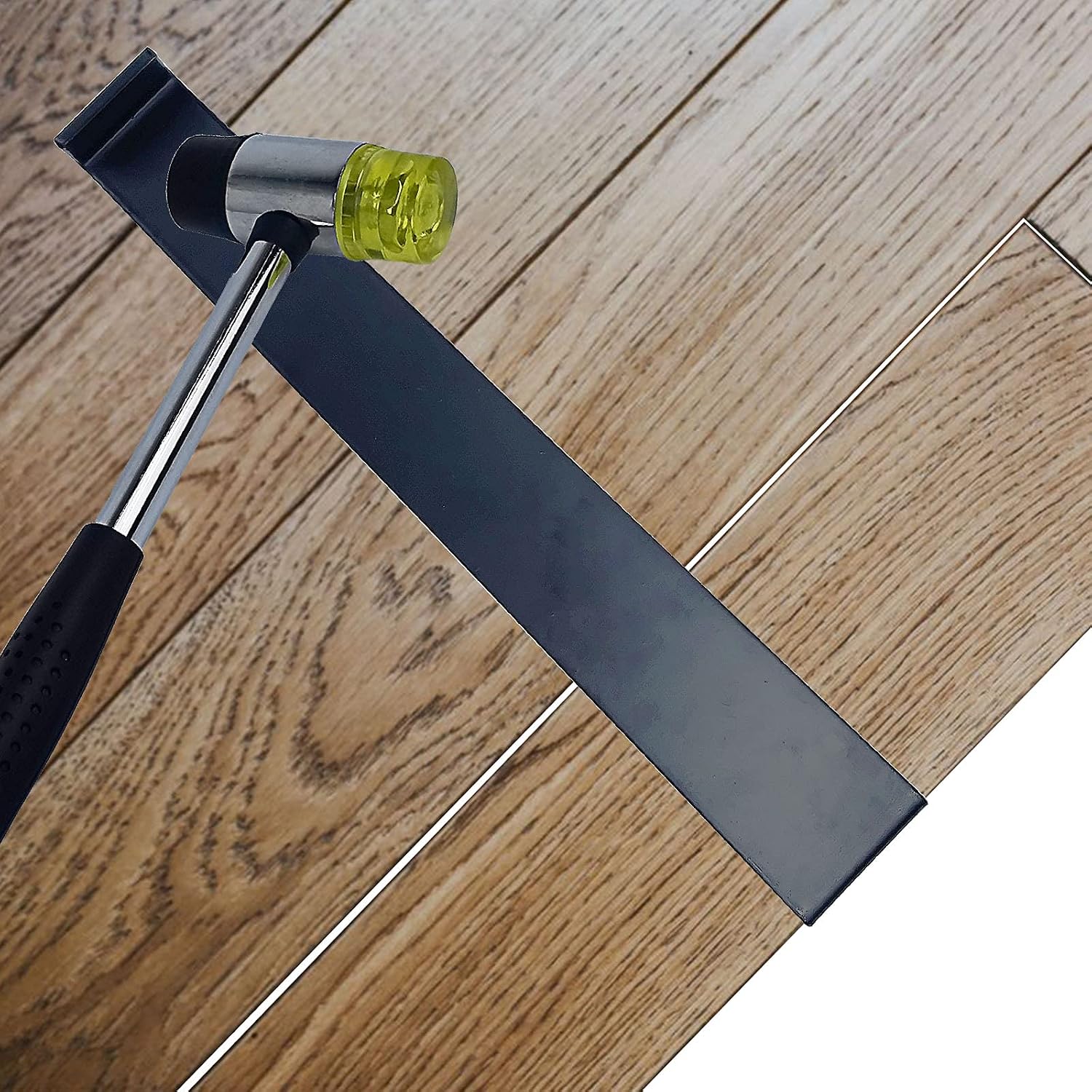 Laminate Wood Flooring Installation Kit with Tapping Block, Pull Bar, Mallet and 30 Spacers (A Plus), Black - Image 5