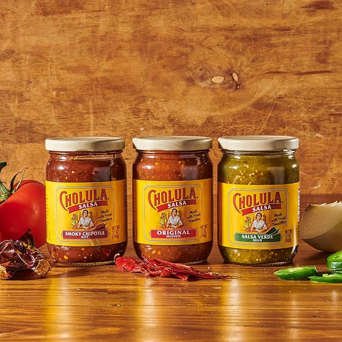 Pack Variedad de Salsas Cholula (Original, Chipotle Ahumado y Verde), 3 frascos miniatura 7