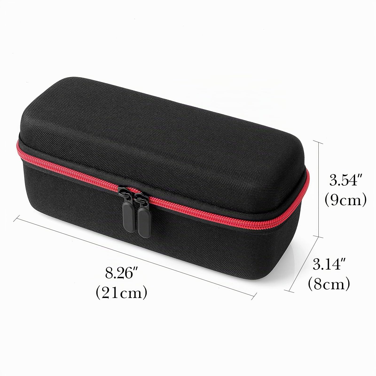 Linkidea Sac de Rasoir Universel à Coque Rigide, étui de Rasoir électrique à Double Fermeture éclair pour Hommes, Rangement d'accessoires de Rasage électrique pour Le Quotidien et Les Voyages