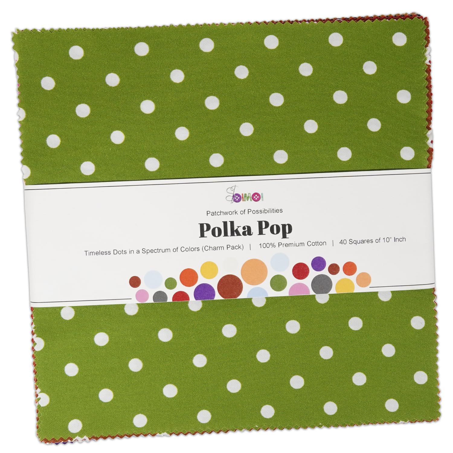 Soimoi 40 Pcs Cotton Fabric Squares Bundles Charm Packs for Quilting Fat Quarter Layer Cakes - Image 2