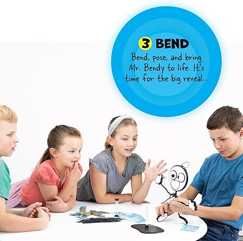 Miniatura 5 de Fat Brain Toys Mr. Bendy - Manualidad, curva y adivina! Juego de fiesta para niños y adultos