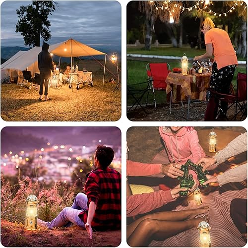 Miniatura 6 de Linterna LED de campamento recargable, luces de campamento impermeables para cargar el teléfono, luces RGB para tienda de campaña al aire libre,