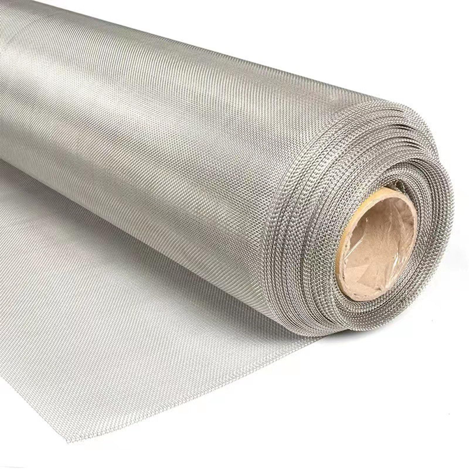Rollo de Malla mosquitera para Ventanas, Acero Inoxidable Duradero, diseño a Prueba de Gatos, bloquea eficazmente los Mosquitos, Ancho: 2,5 m, Largo: 20 m, Ideal para Uso doméstico.