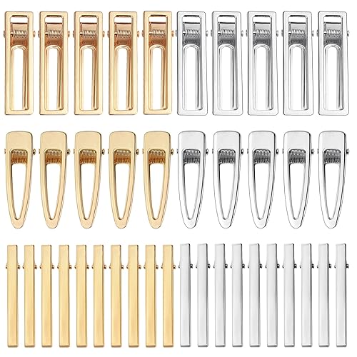 Miniatura 8 de Bskifnn 60 pinzas para el cabello para moldes de resina de silicona, pinzas de lazo para el cabello, horquilla de perla, accesorios para el cabello