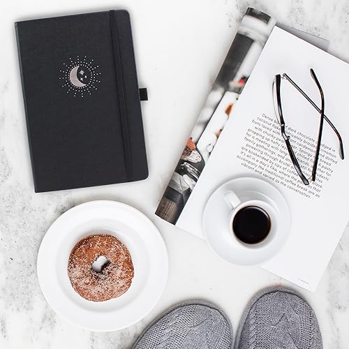 Miniatura 7 de RICCO BELLO - Cuaderno clásico con rayas universitarias, diario con forro de piel sintética para escribir, trabajo, hogar, escuela, 192 páginas a