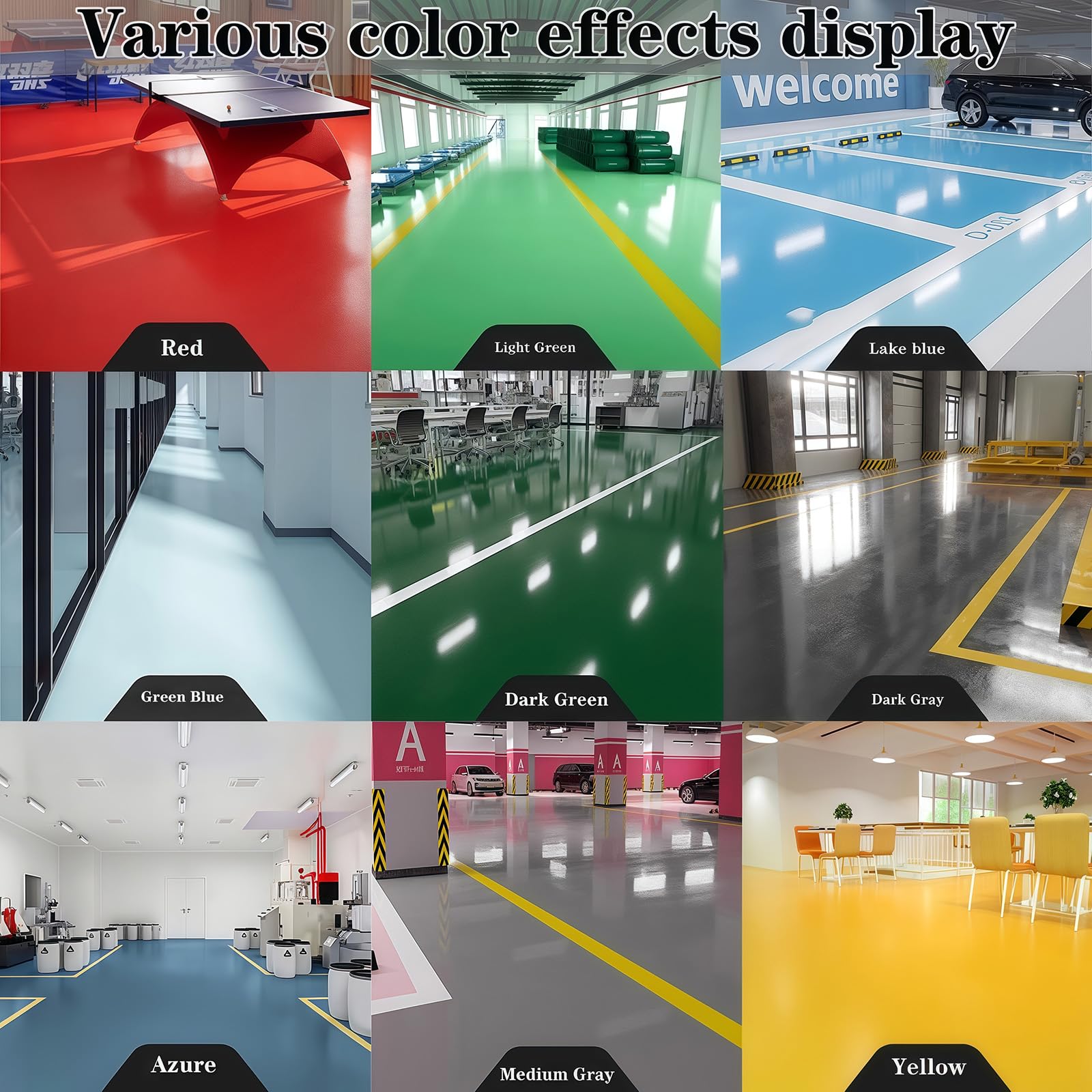 1 Gallon Flat White Traffic Striping Paint [Set of 2]