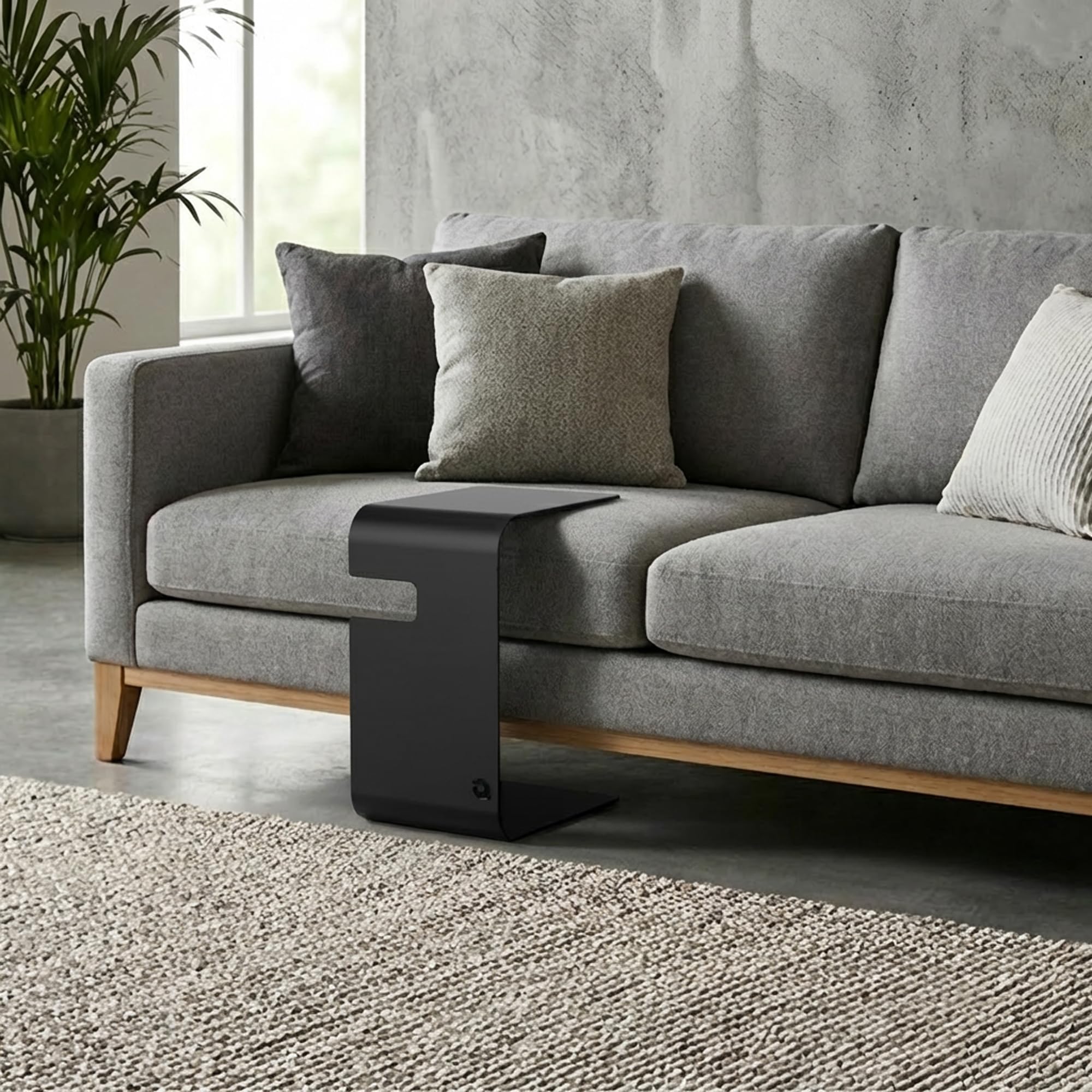 tuning-art Hamburg Beistelltisch Metall Hochwertig Pulverbeschichtet | Couchtisch Wohnzimmertisch Laptoptisch Sofatablett | Innen und Außen Einsetzbar | 49cm x 37cm x 26cm