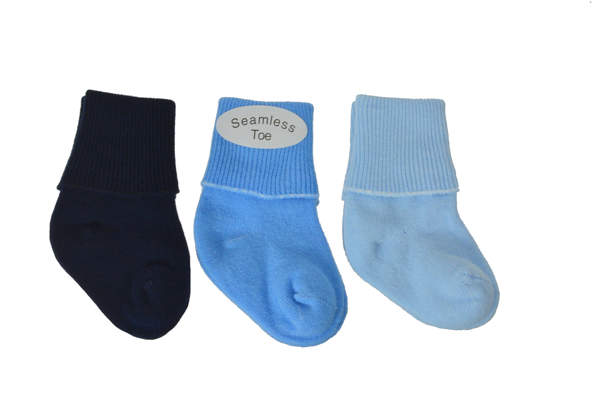 Newborn Unisex Booties - Unisex Baby Gripper Socks – Combed Cotton Turn-Cuff Socks - Ultra Soft Newborn Socks - Enhanced Comfort & Adorable Color Options