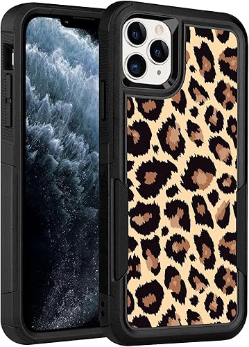 Miniatura 61 de Diseñada para iPhone 12/12 Pro, funda protectora delgada y ligera, de 6.1 pulgadas, para mujeres y niñas, bonito patrón de leopardo y guepardo