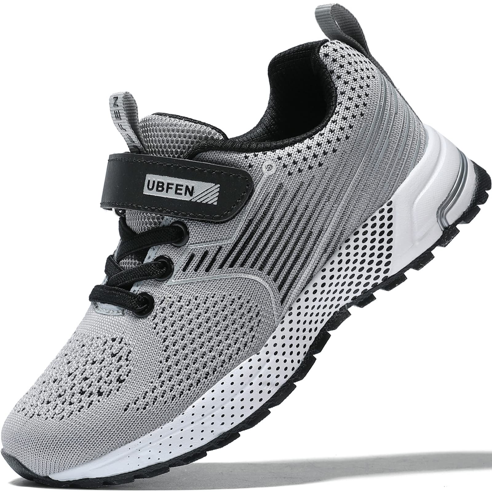 UBFEN Kids Sneakers Boys Girls Tennis Shoes for Running Athletic Walking Gym Sports Lightweight Breathable