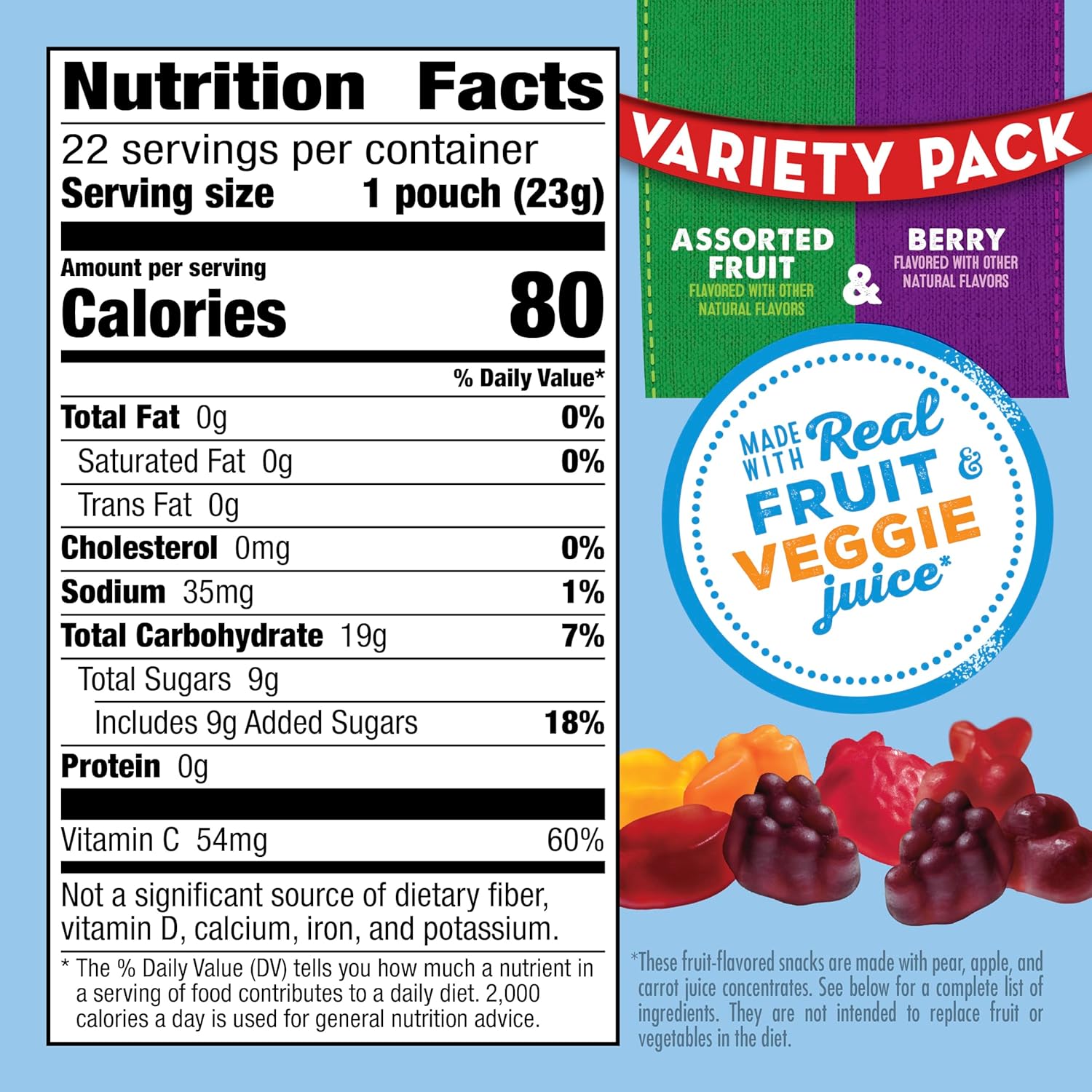 Fruit Flavored Snas, Berry and Assorted Fruit, Gluten Sna,