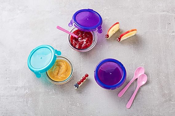 Pyrex My First Boite De Stockage Ronde En Verre Pour Bebe 0 L Amazon Fr Cuisine Et Maison