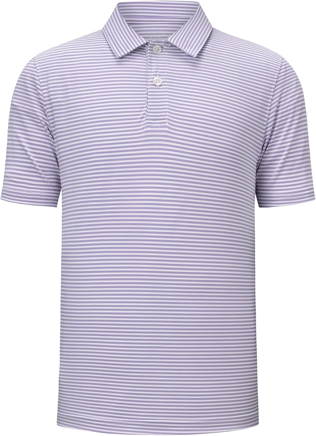 Willit Boys' Polo Shirt Striped Youth Kids Golf Shirts Quick Dry Athletic School Golf Polos Short Sleeve