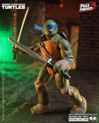 Miniatura 5 de McFarlane Toys -Teenage Mutant Ninja Turtles (Page Punchers) Figura de acción de Leonardo de 5 pulgadas con cómic