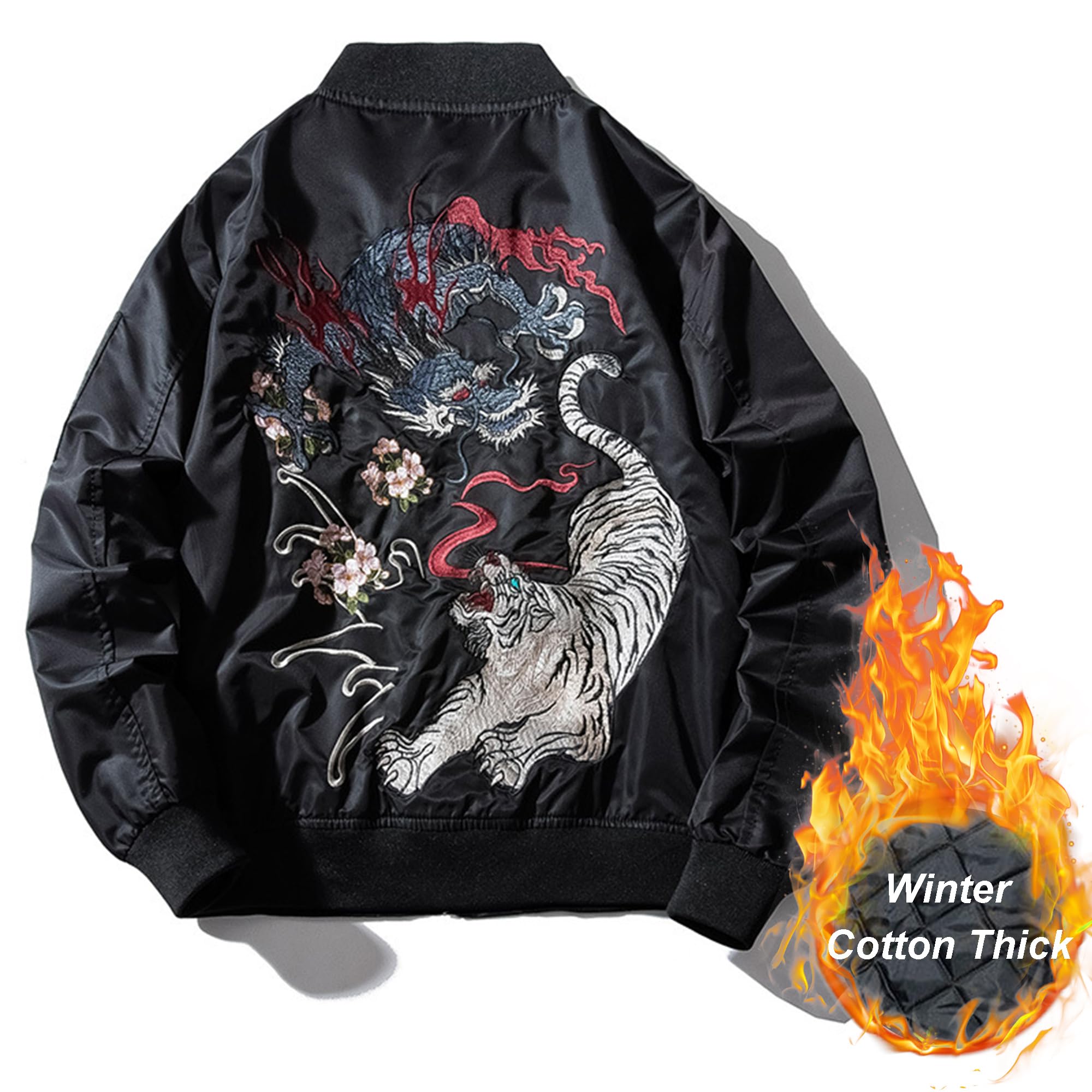 XYXIONGMAO Giapponese Dragon Tiger Hip Hop Abbigliamento Uomo Bomber Giacca Oversize Street Windbreaker Flying Streetwear