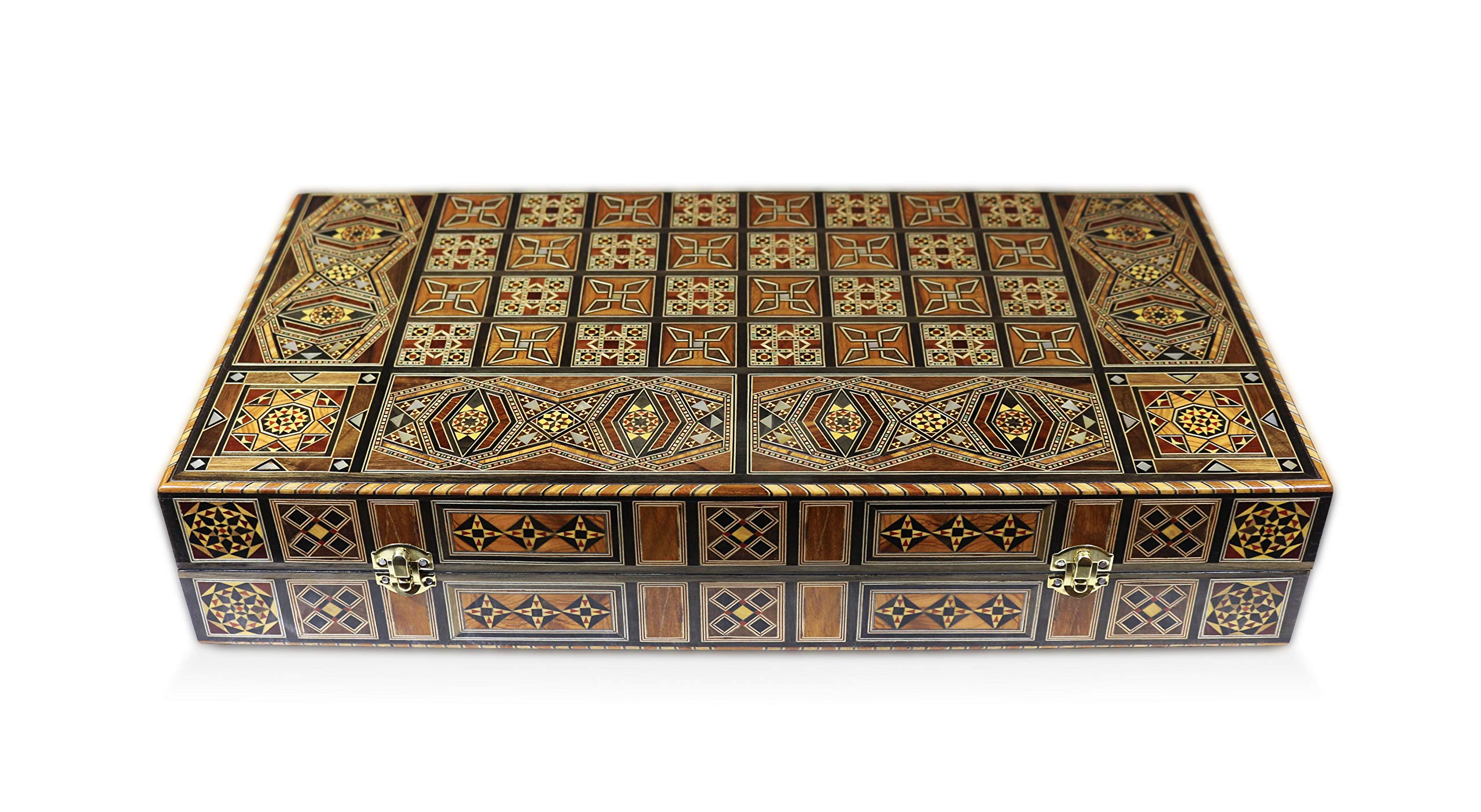 Elessar Vassoio in legno da 51,5 x 51,5 cm, con 30 mattoncini in legno