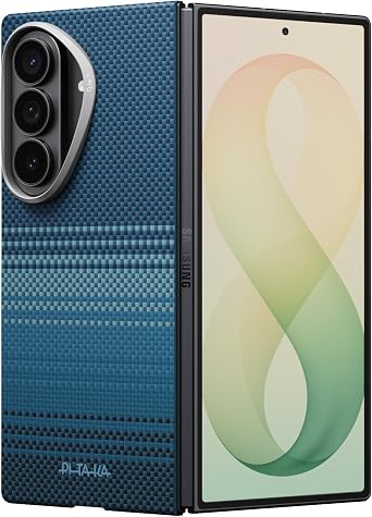 pitaka for Z Fold 8 Ultra Case, Caseless Feeling, Aramid, Moonrise