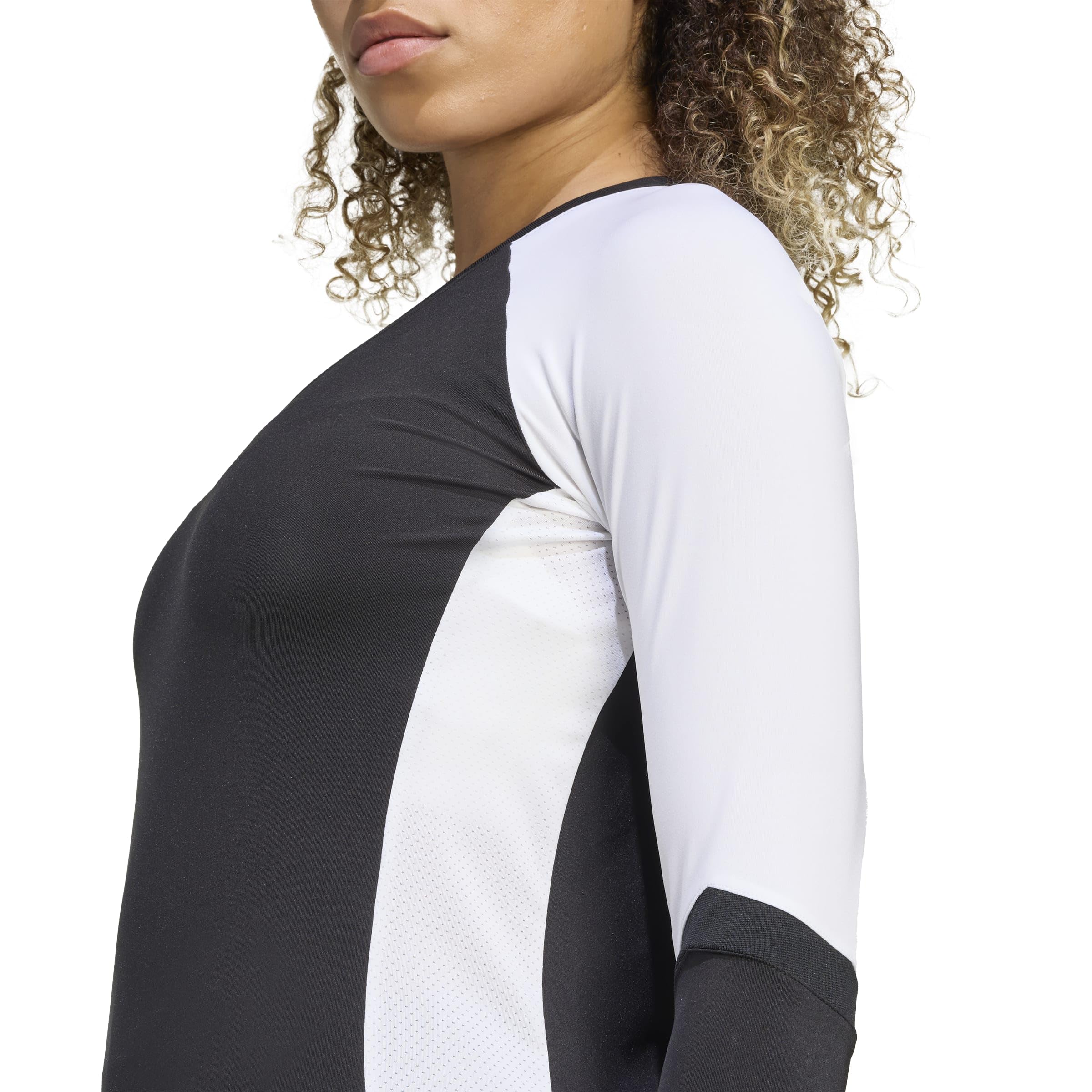 adidas Kobiety Volleyball Quickset Long Sleeve Jersey Shirt, Black, S Tall