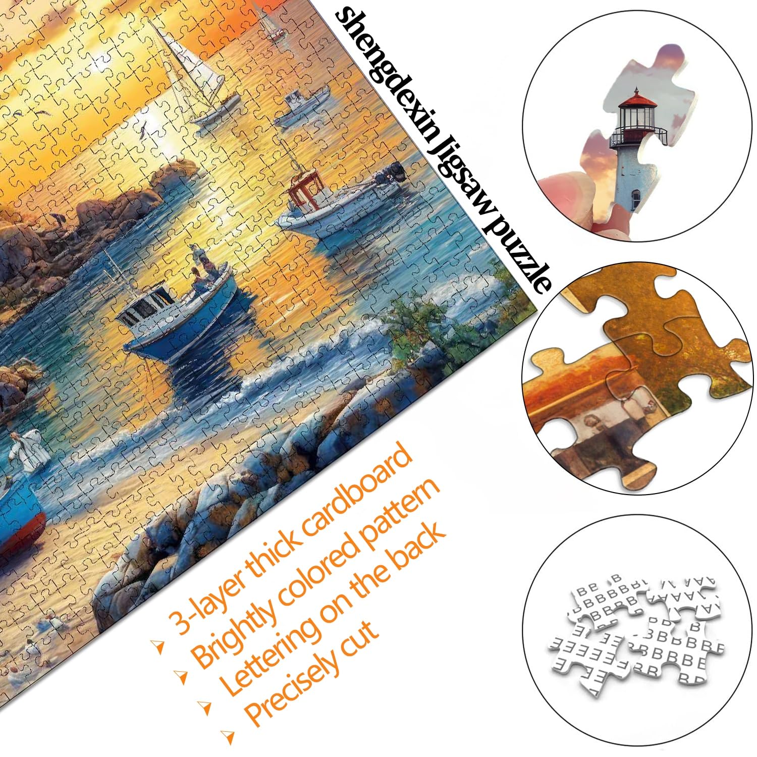 Puzzle 1000 Teile Landschaft Klassische Puzzle Erwachsene 70 X 50cm, 1000-Teile-Puzzle Geeignet als Wanddekoration und Geschenk mit 1:1-Poster und Geschenkbox