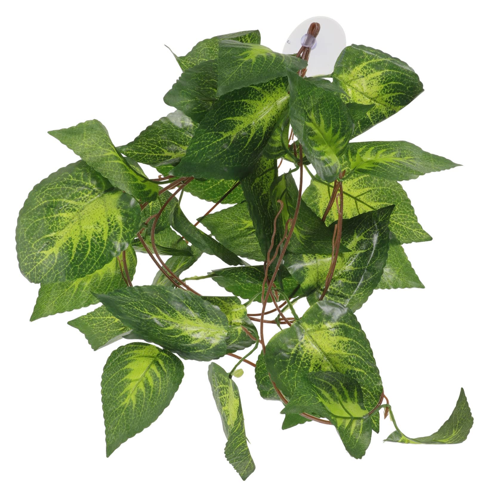 DOITOOL 5 Piezas Planta de simulación de Oruga decoración de vides Falsas contenedores de Vidrio Animal Plantas Artificiales Planta Falsa de Acuario Planta de pecera Hojas
