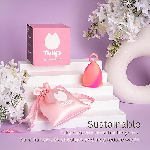 Miniatura 3 de Copa menstrual con anillo de fácil extracción - Alternativa sostenible de tampón y almohadilla - Protección suave y flexible sin fugas 12 horas 100%