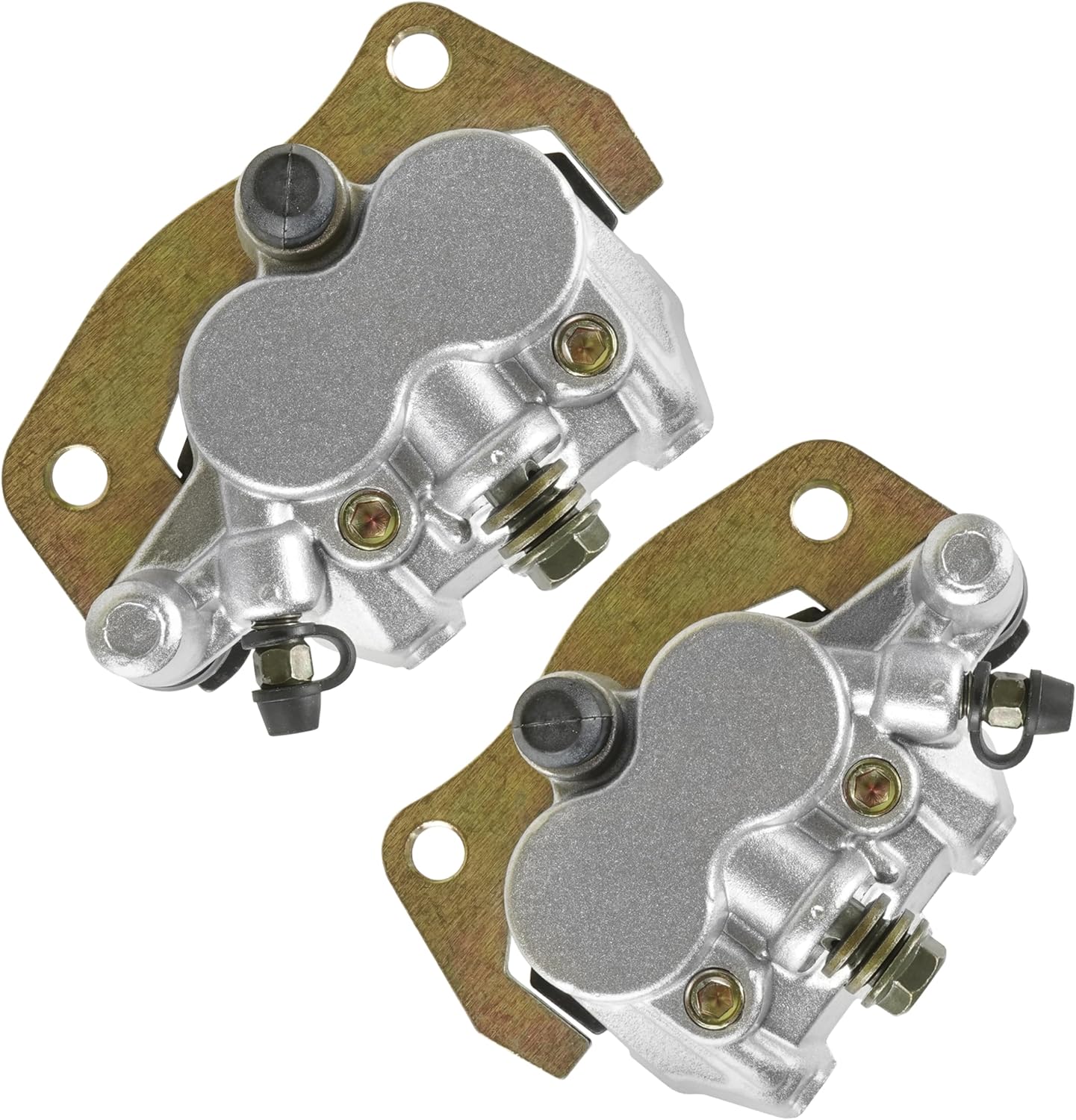 Caltric Front Left Right Brake Caliper with Pads Compatible with Yamaha Rhino 660 Yxr 660 4X4 2004 2005 2006 2007