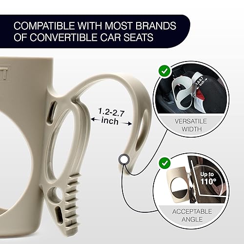 Miniatura 2 de Portavasos infantil para asientos de automóvil convertibles - Compatible con Britax ClickTight Marathon, Boulevard, Advocate