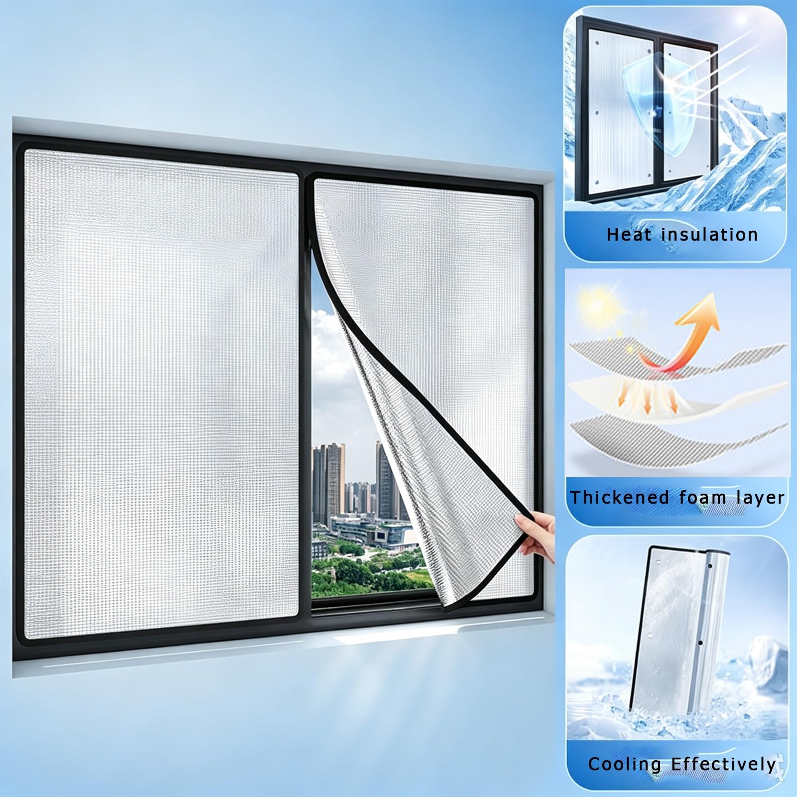 Película Opaca For Ventana, Aislamiento De Ventana De Luz Magnética