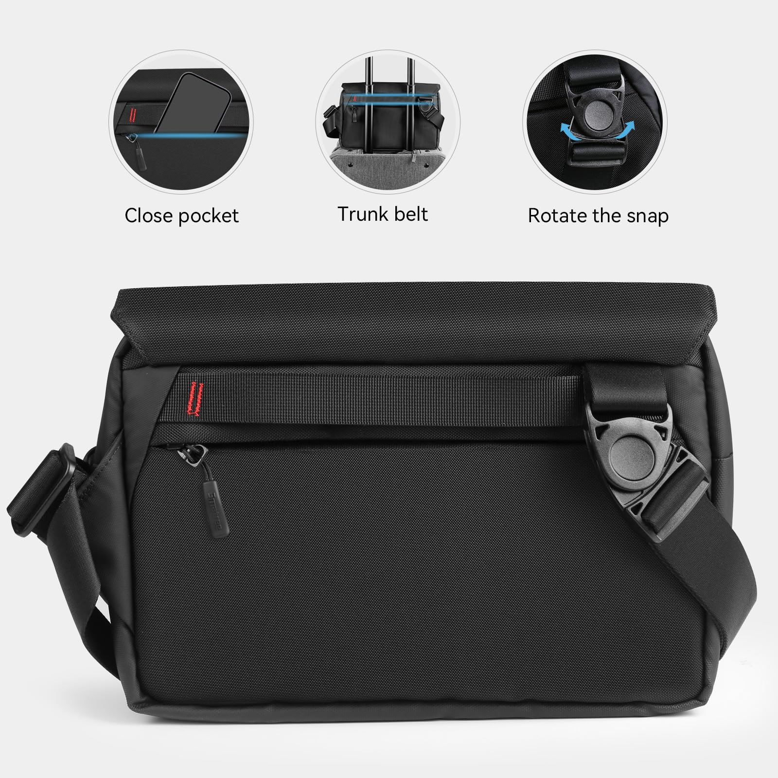 Smatree Crossbody Umhängetasche für 11 Zoll iPad Pro/10.9 Zoll iPad Air, Messenger Bag für elektronisches Zubehör, leichte wasserfeste Tragetasche