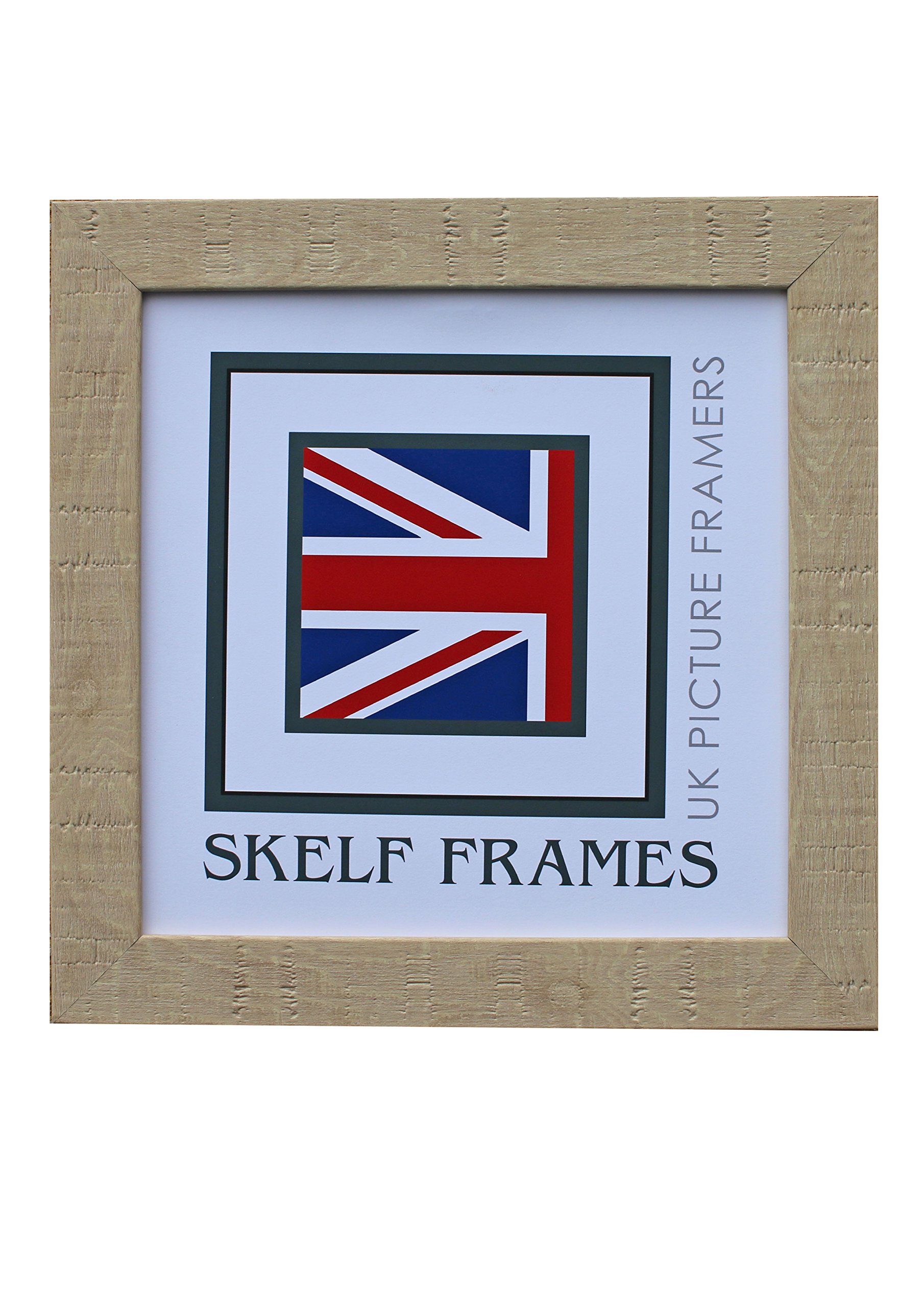 Skelf Frames Natural Orange Box 16Cm X 16Cm Picture Picture Photo Frame With Glass (Natural Orange Box)