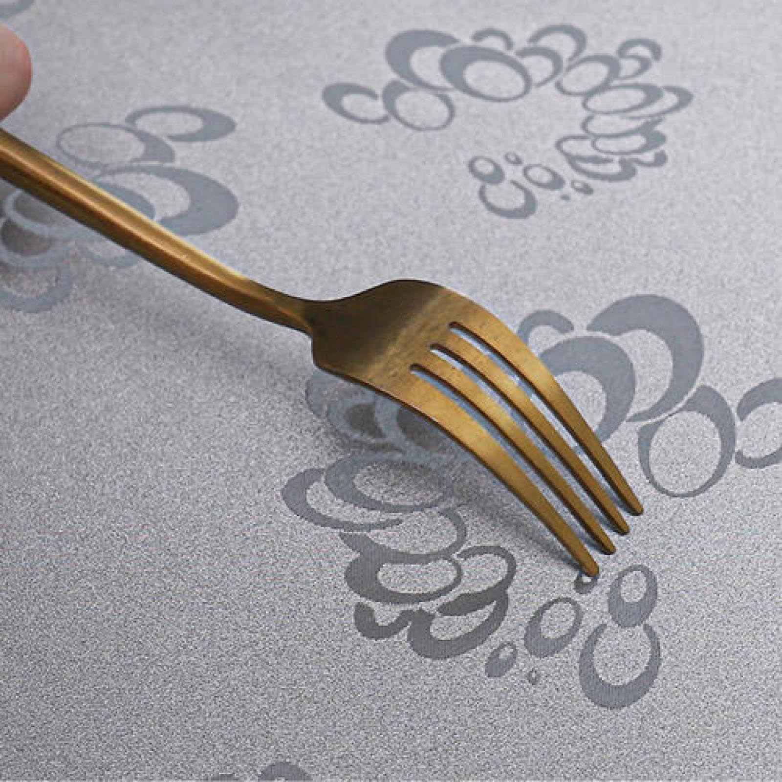Manteles Mesa Antimanchas Impermeable PVC Anti Caliente Nórdico o para Cocina Comedor White C 140 × 180cm