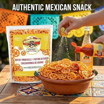 Duritos (Duros) Pinwheels Wheat Snacks 1LB - Mexican Wheat Wheel Pasta - Chicharrones De Harina - by Turinos