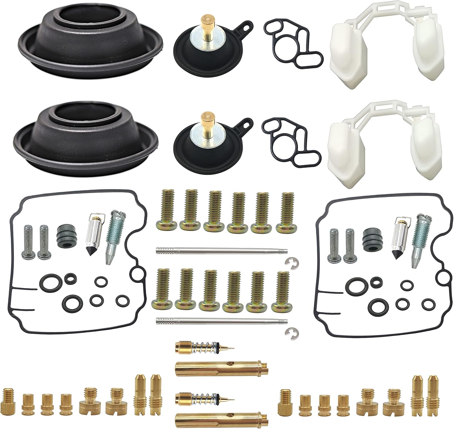 Fit for Yamaha TDM850 Mikuni BDST38 Carburetor Repair Kit 1991-1997 (Set of 2)