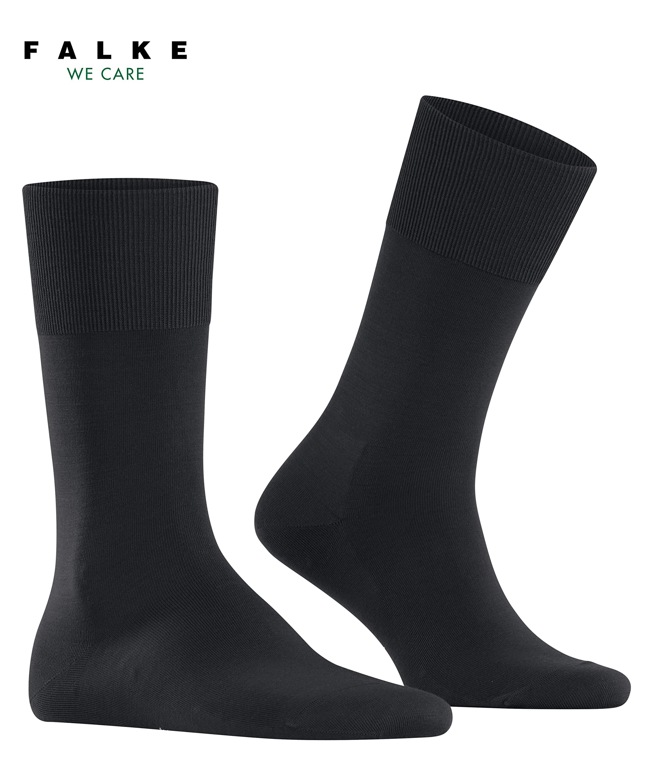 FALKE Mężczyźni Skarpety ClimaWool M So wełna lyocell jednokolorowe 1 Para, Czarny Black 3000, 45-46