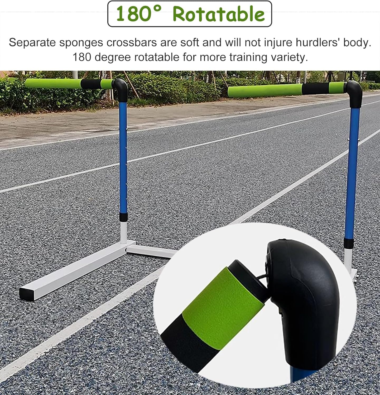 High-Performance Training Hurdles, Adjustable Metal Agility Bars for Athletes, Easy-to-Assemble Sports Practice Equipment for Speed & Jump Workouts