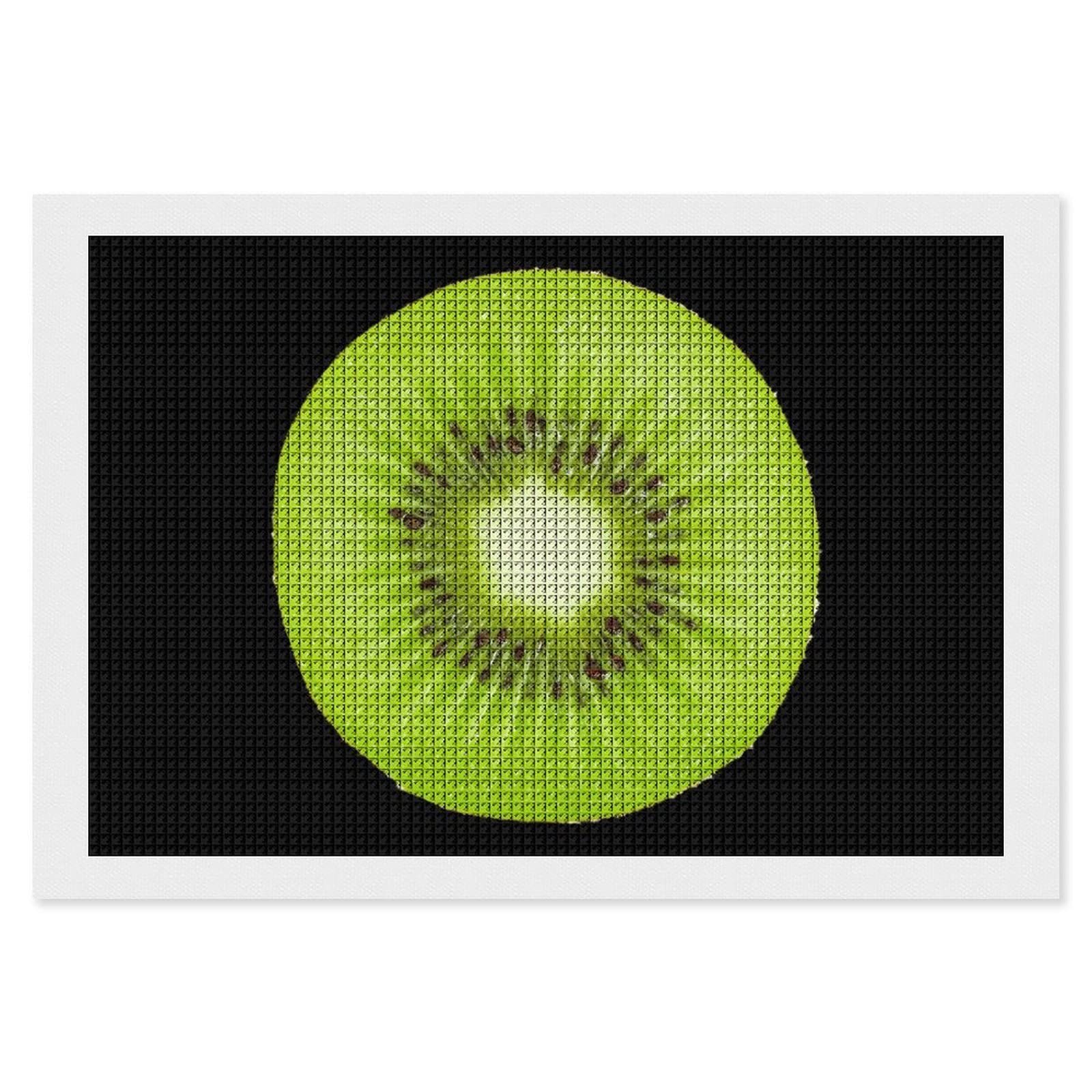 Fresh Kiwi Fruits Square Full Drill Diamond Painting Kits for Adults Poster Crystal Wall Art Modern Home Decor